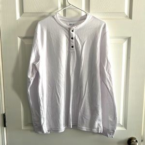 Men’s white long sleeve
